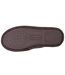 Isotoner Chaussons Mules homme velours, semelle ergonomique, mousse à mémoire forme, design confortable-5