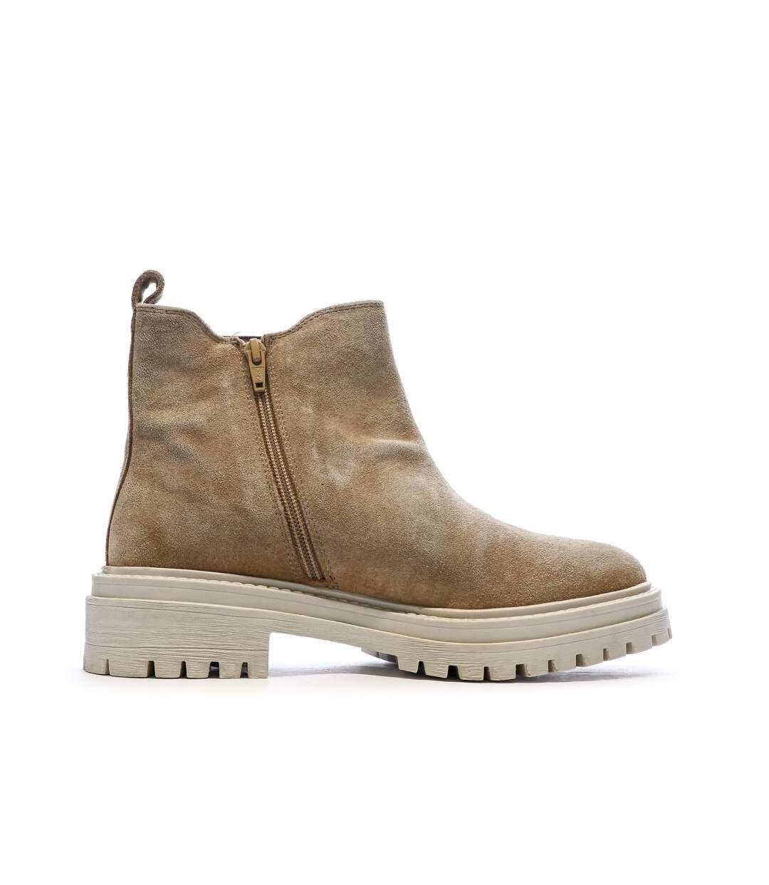 Bottines taupe femme geox iridea-2