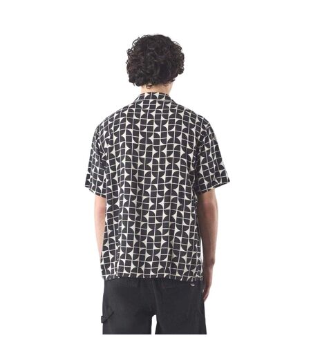 Mens Bauhaus Regular Short-sleeved Shirt Black Pretty Green
