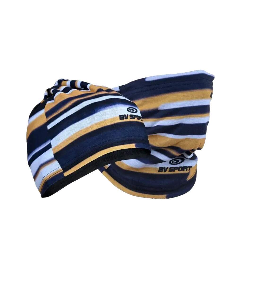 Bonnet multifonction noir/jaune/blanc homme bv sport 961 - taille unique-1
