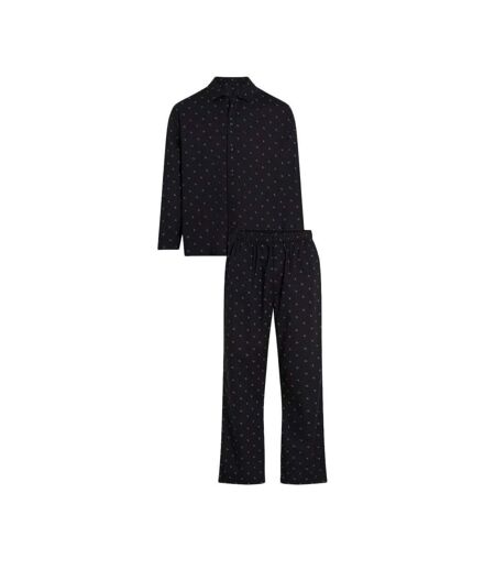 Ensembles de pyjama noir homme calvin klein button down - m