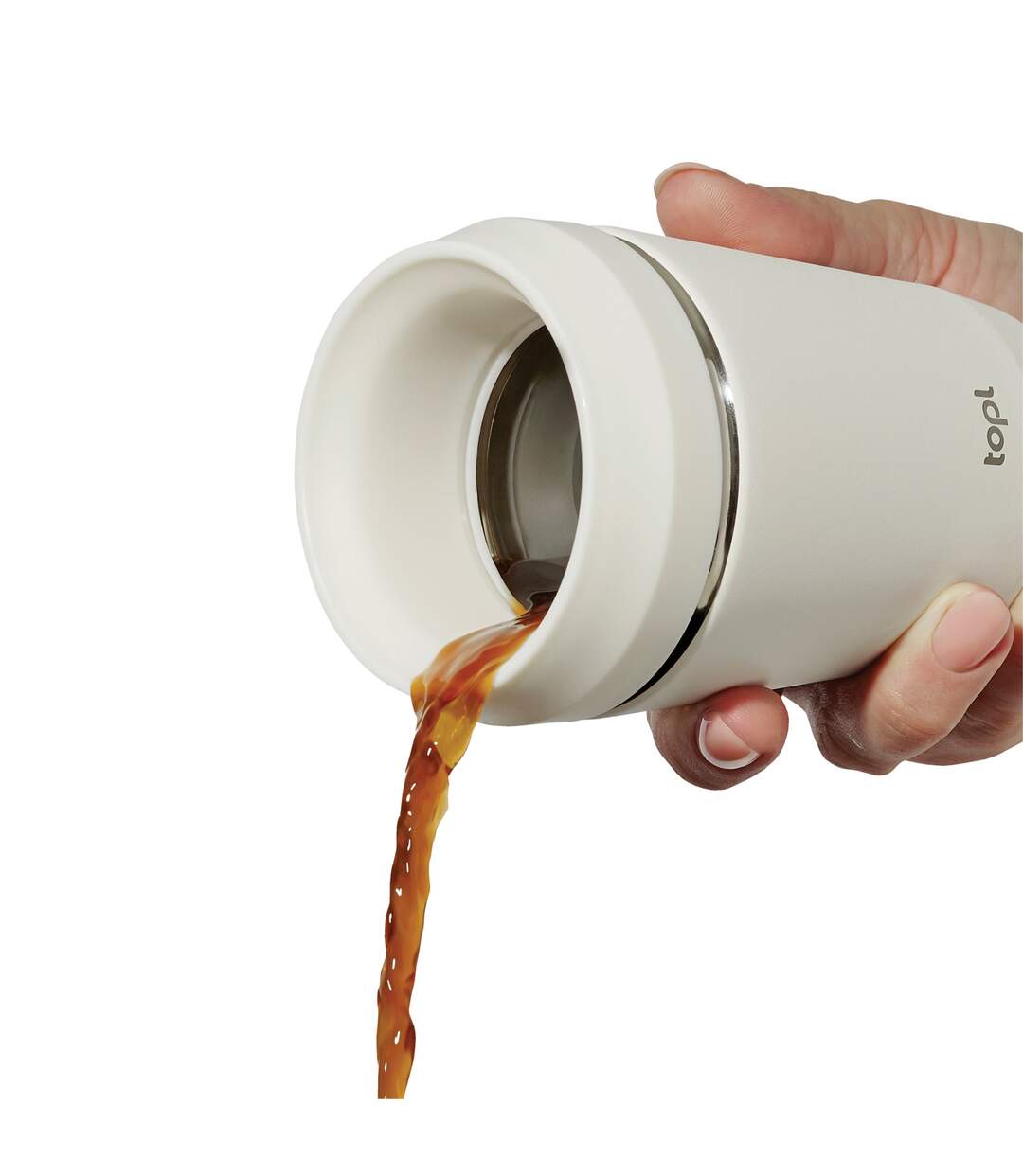 To go patented 360° lid stainless steel 235ml tumbler one size brown Topl-3