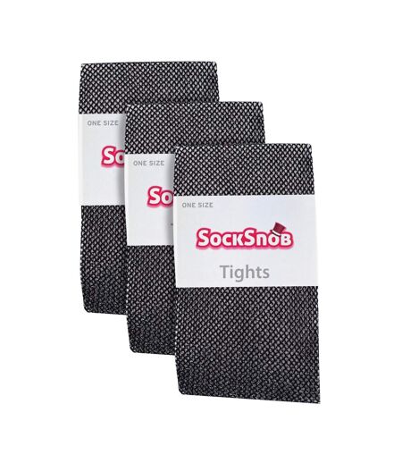 Chaussette Snob - 3 Paires Collants Résille Femme Soirée