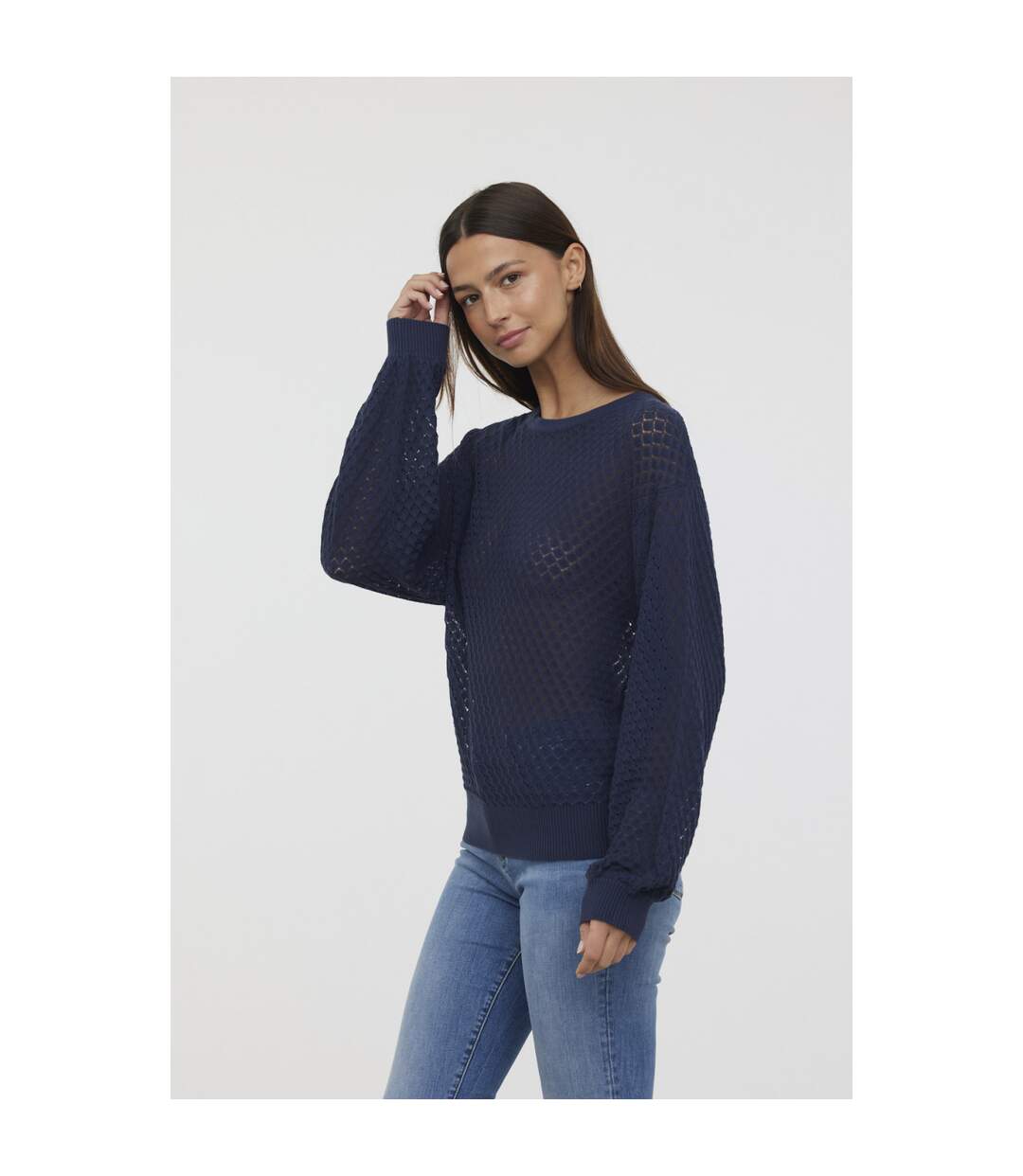 Pull manches longues coton regular CALIO-3