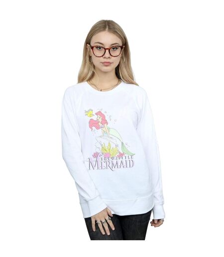 Disney Sweatshirt The Little Mermaid Faded Nostalgia Femme/Femme (Blanc) - UTBI49426