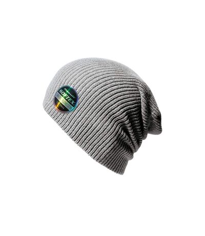 Unisex adult soft beanie dove grey Result Core