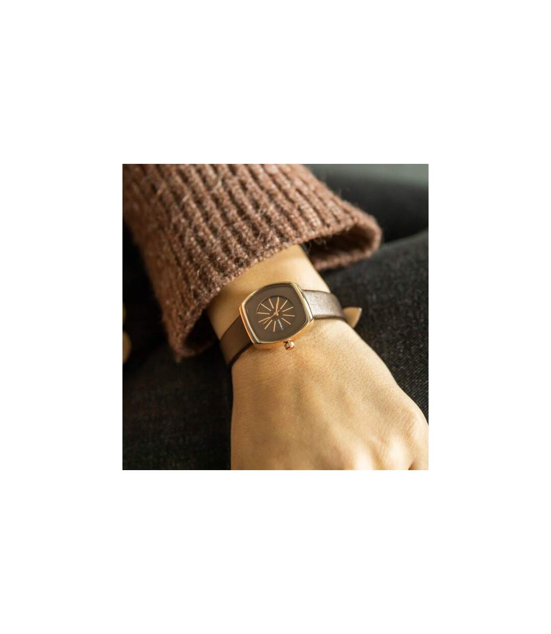 Montre Femme Tendance Marron COMELY