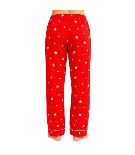 Bas De Pyjama Motif/style Imprimé Étoile En Alu Femme Rouge PJ Salvage