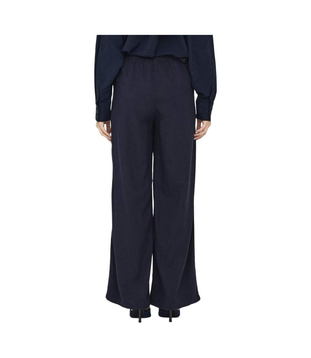 Pantalon fluide marine femme only say-2