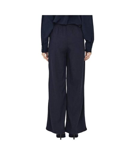 Pantalon fluide marine femme only say