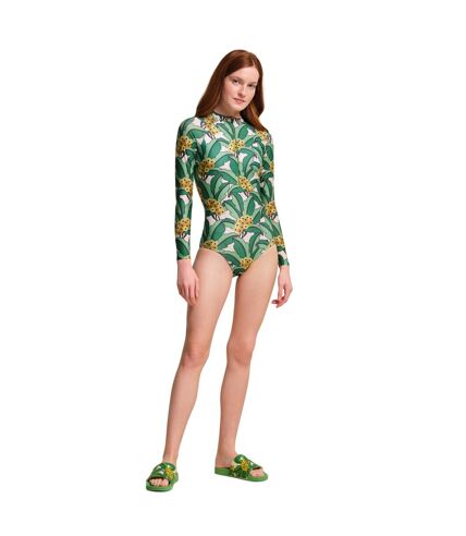 Maillot de bain 1 pièce orla kiely femme vert Regatta