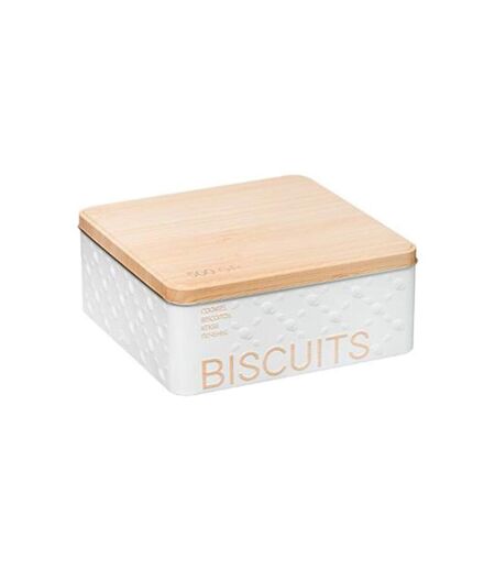 Boîte à Biscuits Scandi 19cm Blanc