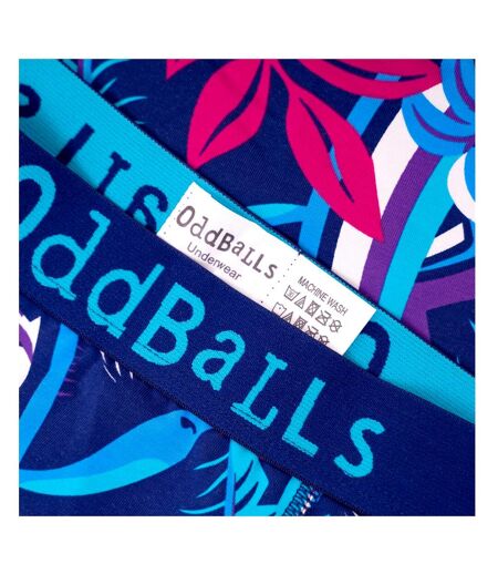 OddBalls Mens Toucan Boxer Shorts (Blue/Pink/White) - UTOB165