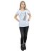 Disney T-shirt en coton Femme/Femme Frozen Elsa Christmas Silhouette (Gris sportif) - UTBI21902-4