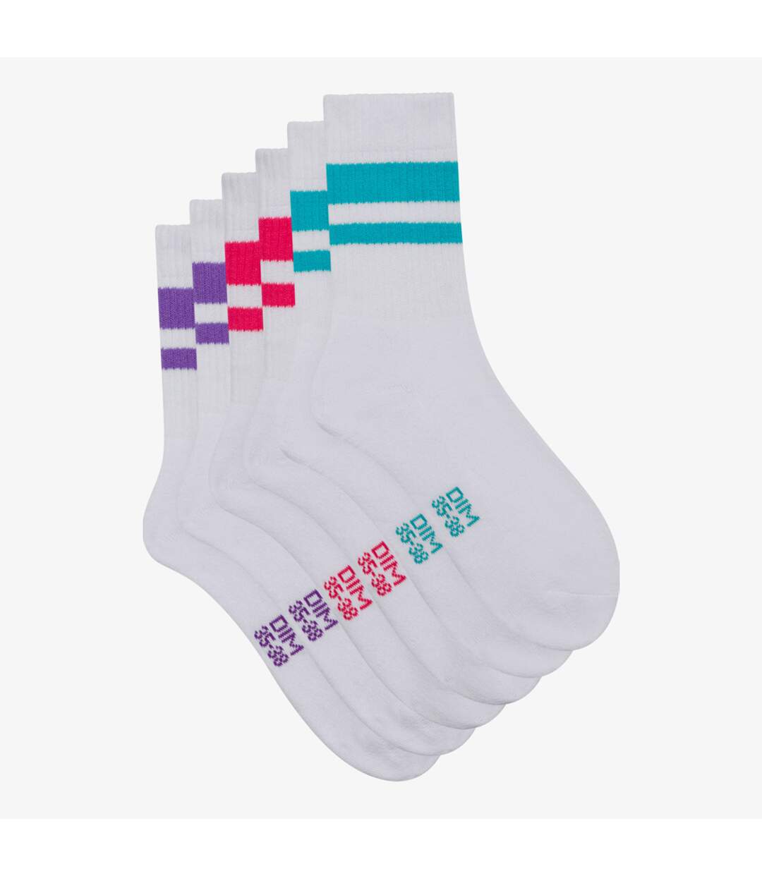 Lot de 3 paires de chaussettes en coton EcoDim Sport