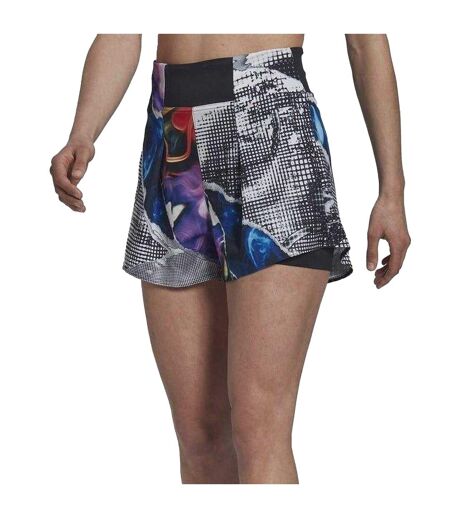 Short De Course Motif/style Imprimé Intégral Femme Noir Imprimé Adidas