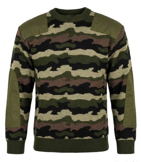 Pull Ras du Cou Homme Ledertys Camouflage (30% Laine)