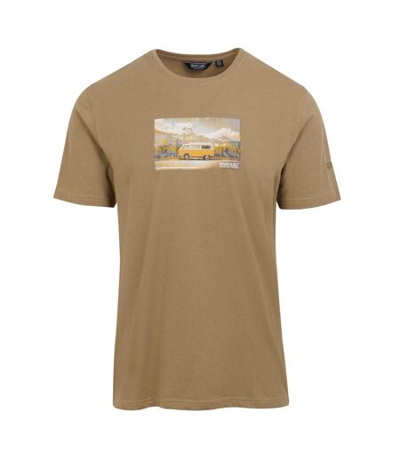 T-shirt cline homme beige foncé Regatta