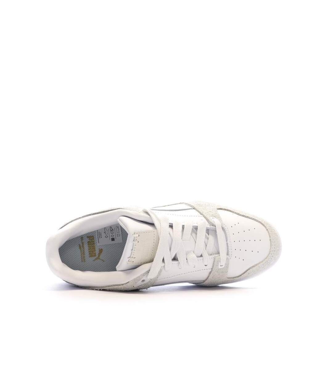 Baskets blanches/grises homme puma slipstream1-4