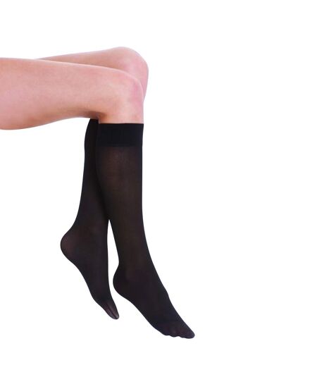 Silky Womens/Ladies Opaque 70 Denier Trouser Socks (3 Pairs) (Black)