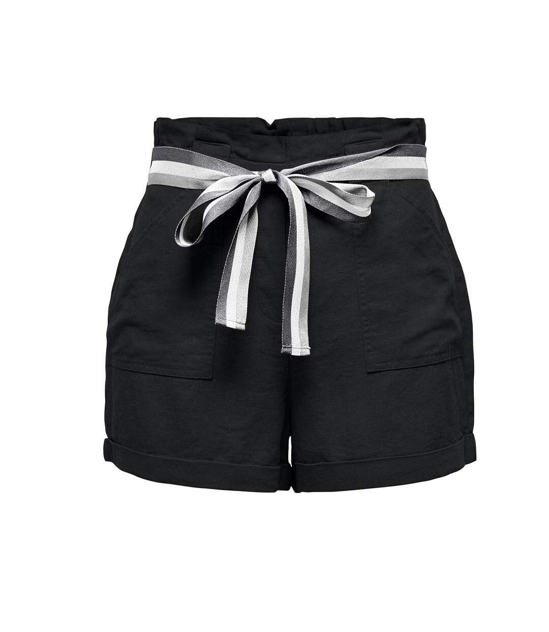 Short noir femme only rita lurex-1