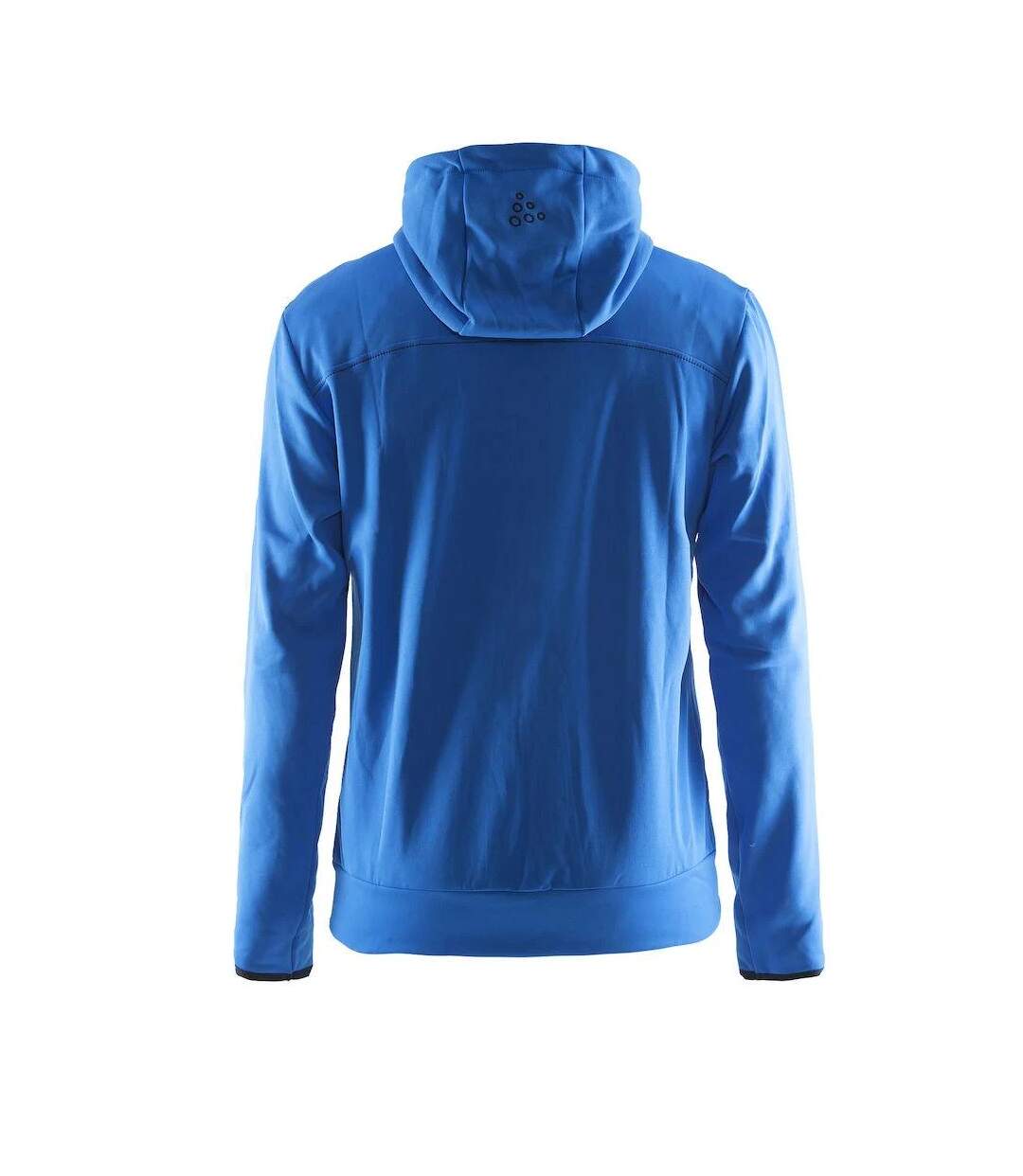 Mens leisure full zip hoodie bright red/black/grey melange Craft-2