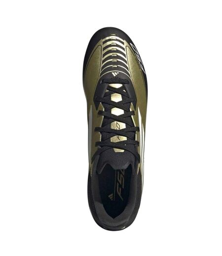 Mens Messi F50 Firm Ground Football Boots Gold Black Adidas