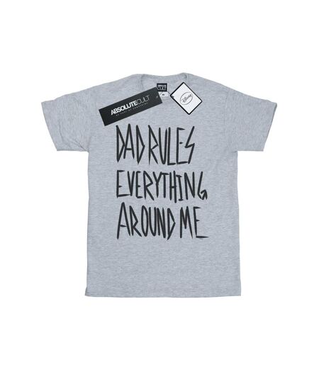 Disney Womens/Ladies The Lion King Dad Rules Everything Cotton Boyfriend T-Shirt (Gris sportif) - UTBI29095
