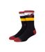 STANCE Chaussettes Homme Coton HEAT ST CREW Noir Bordeaux NBA