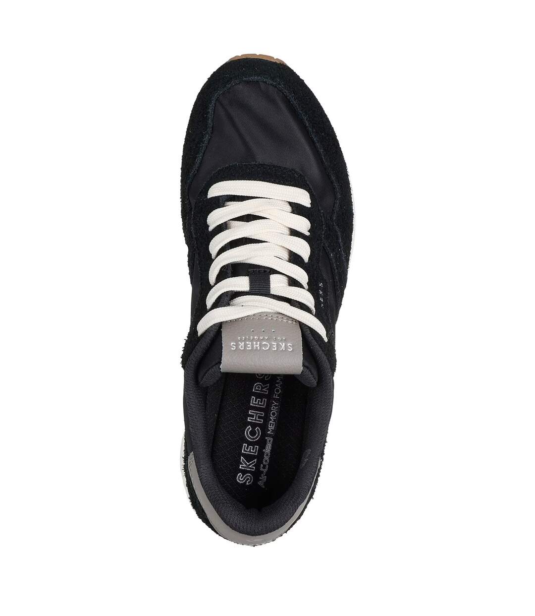 Baskets Uno Stand On Air Femme Noir Blanc Skechers-3