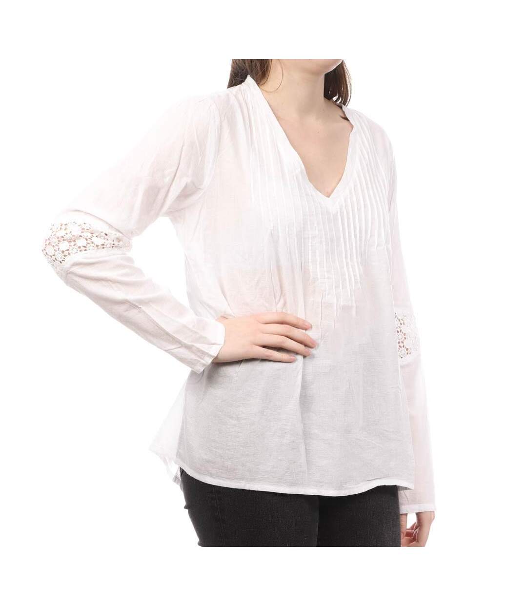 Blouse Blanche Femme Teddy Smith Cepure - XS-1