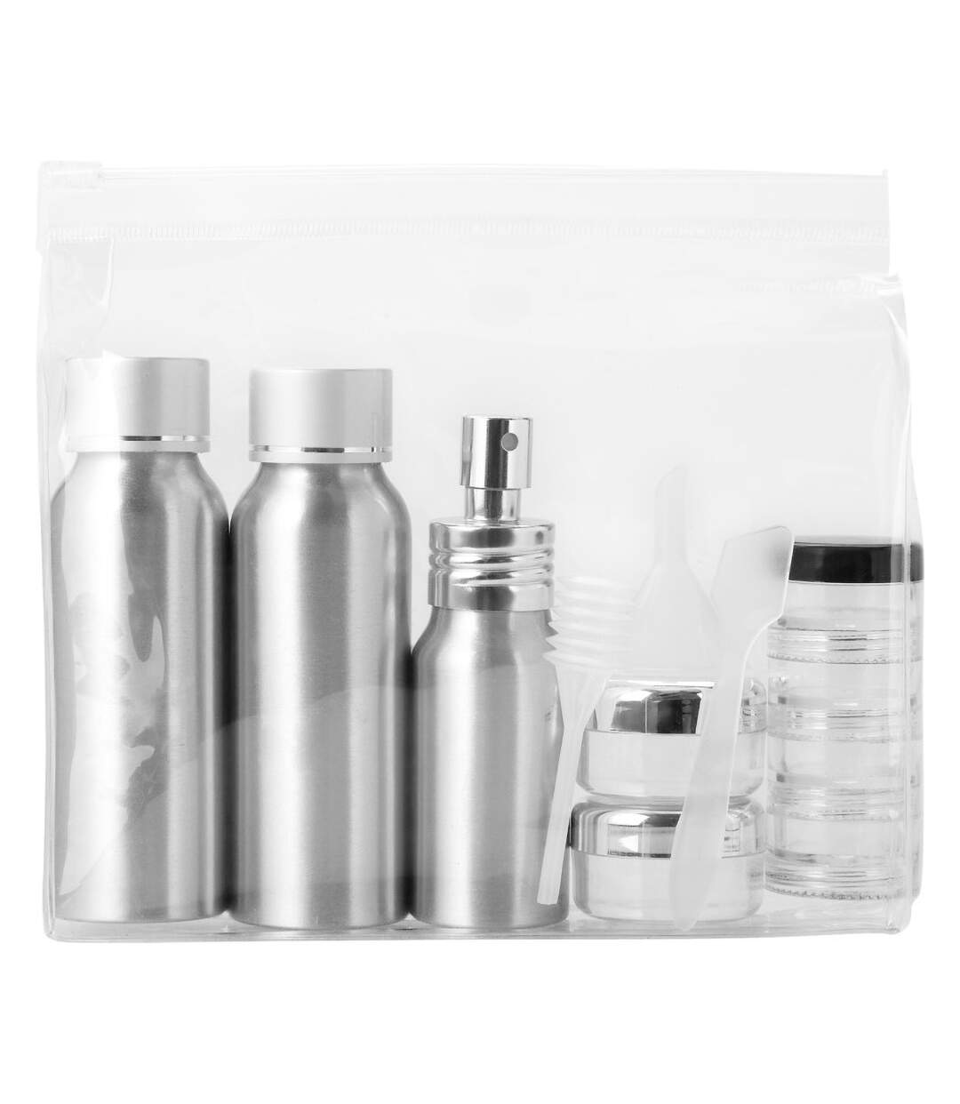 Ensemble de bouteilles alu voayage approuvé par frankfurt airline 16.5 x 4.1 x 15cm transparent/silver Bullet