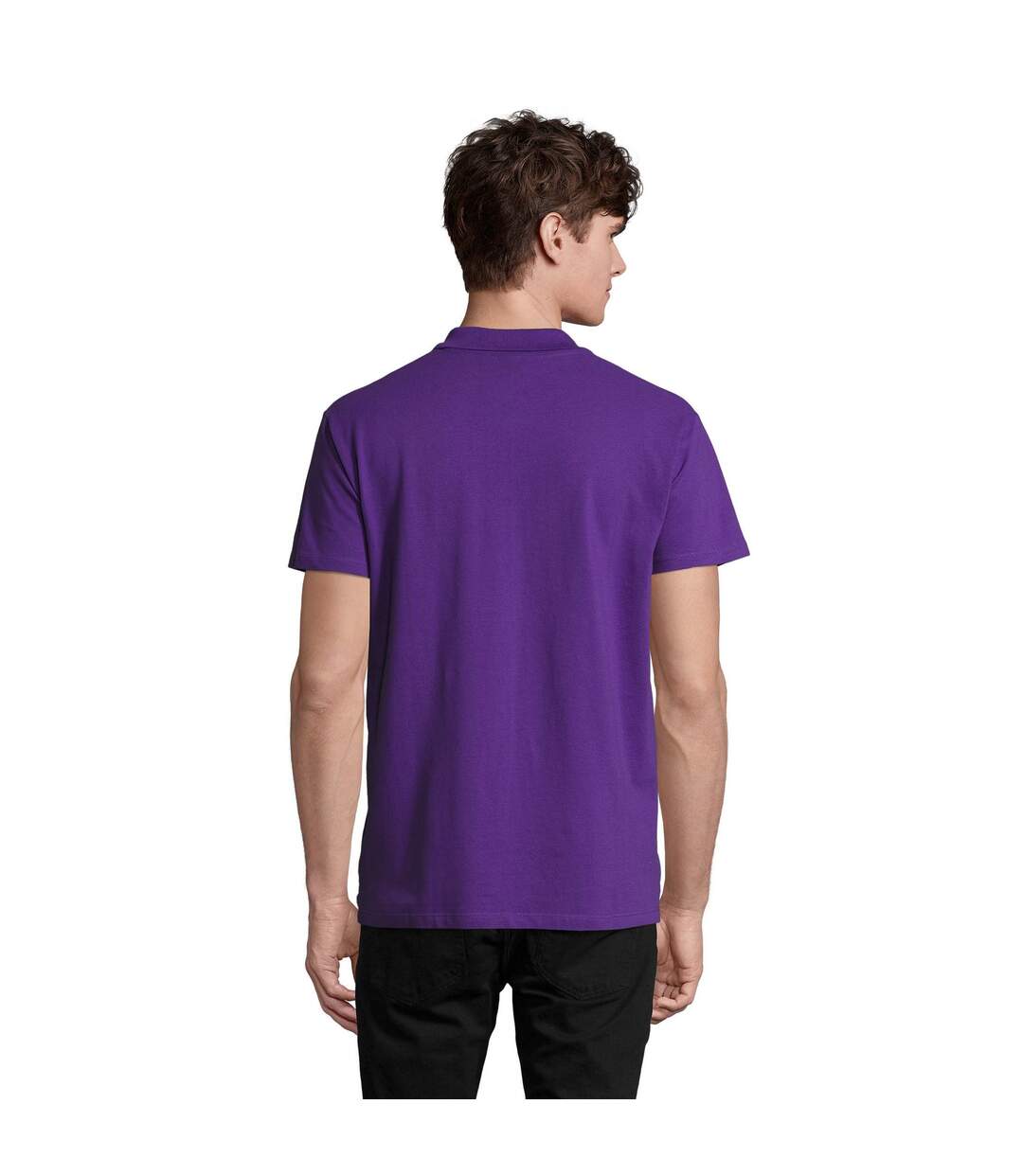 Polo Spring Homme Violet Foncé SOLS-2