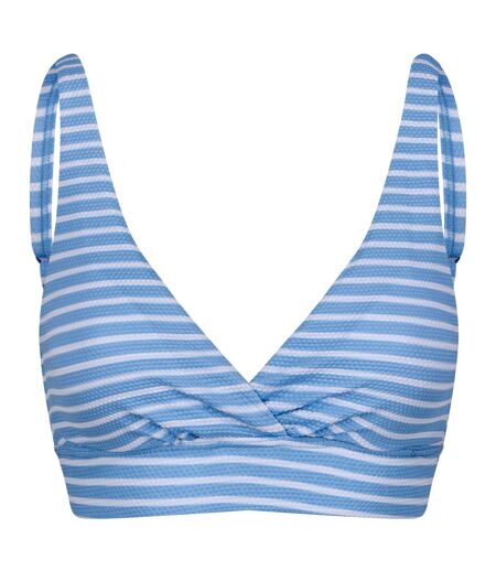 Regatta Womens/Ladies Paloma Stripe Textured Bikini Top (Elysium Blue/White) - UTRG9081