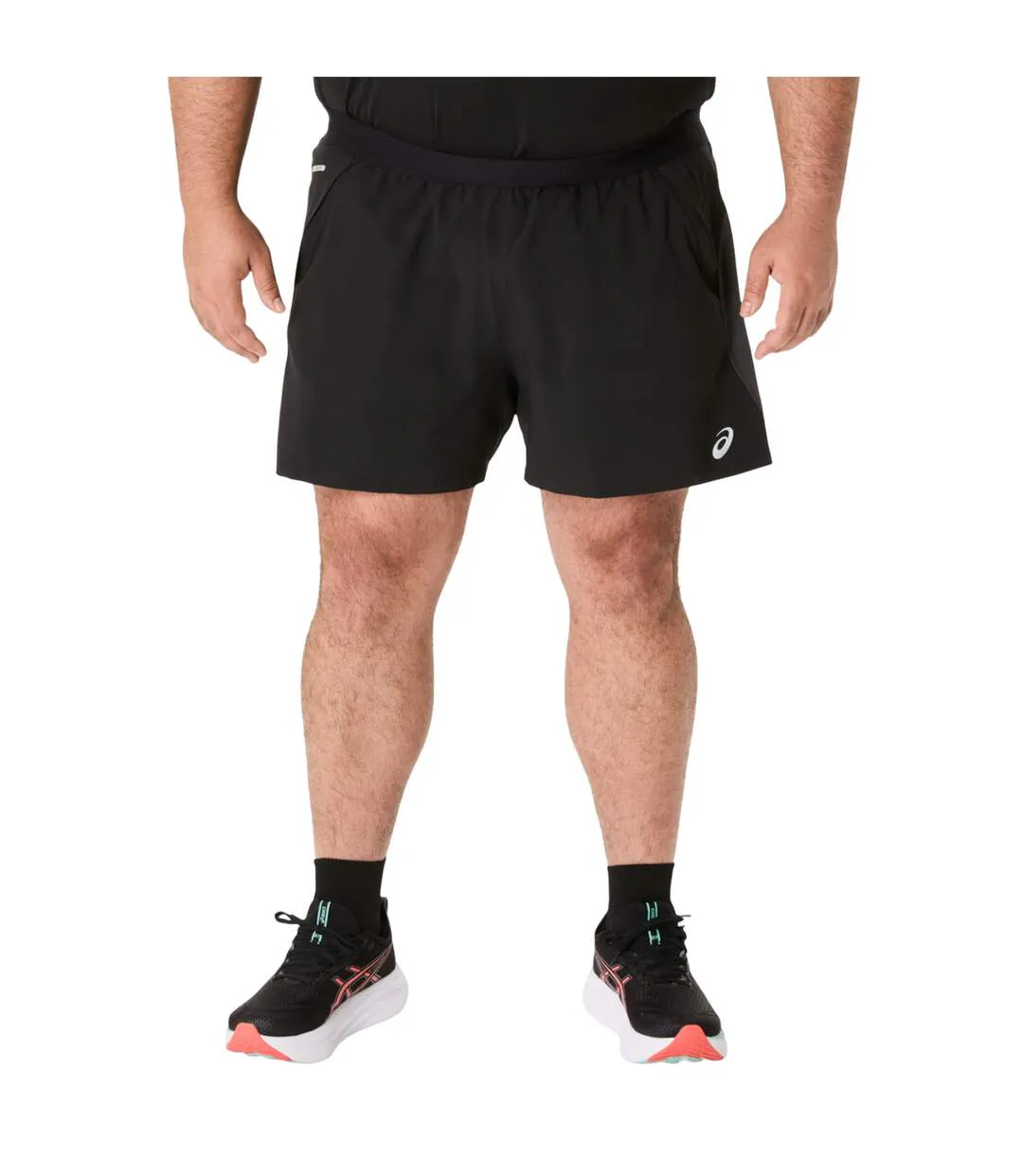 Short De Course Road Homme Noir Gris Asics-1
