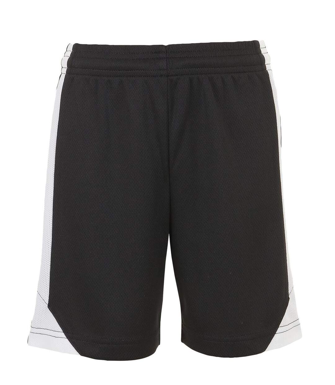 Short de foot adulte OLIMPICO 01718 - noir et blanc-2