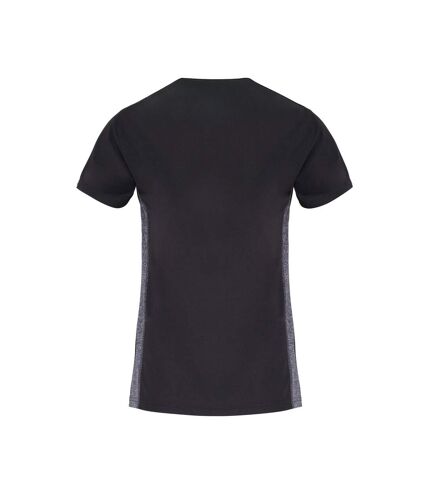 T-shirt femme anthracite / noir chiné TriDri