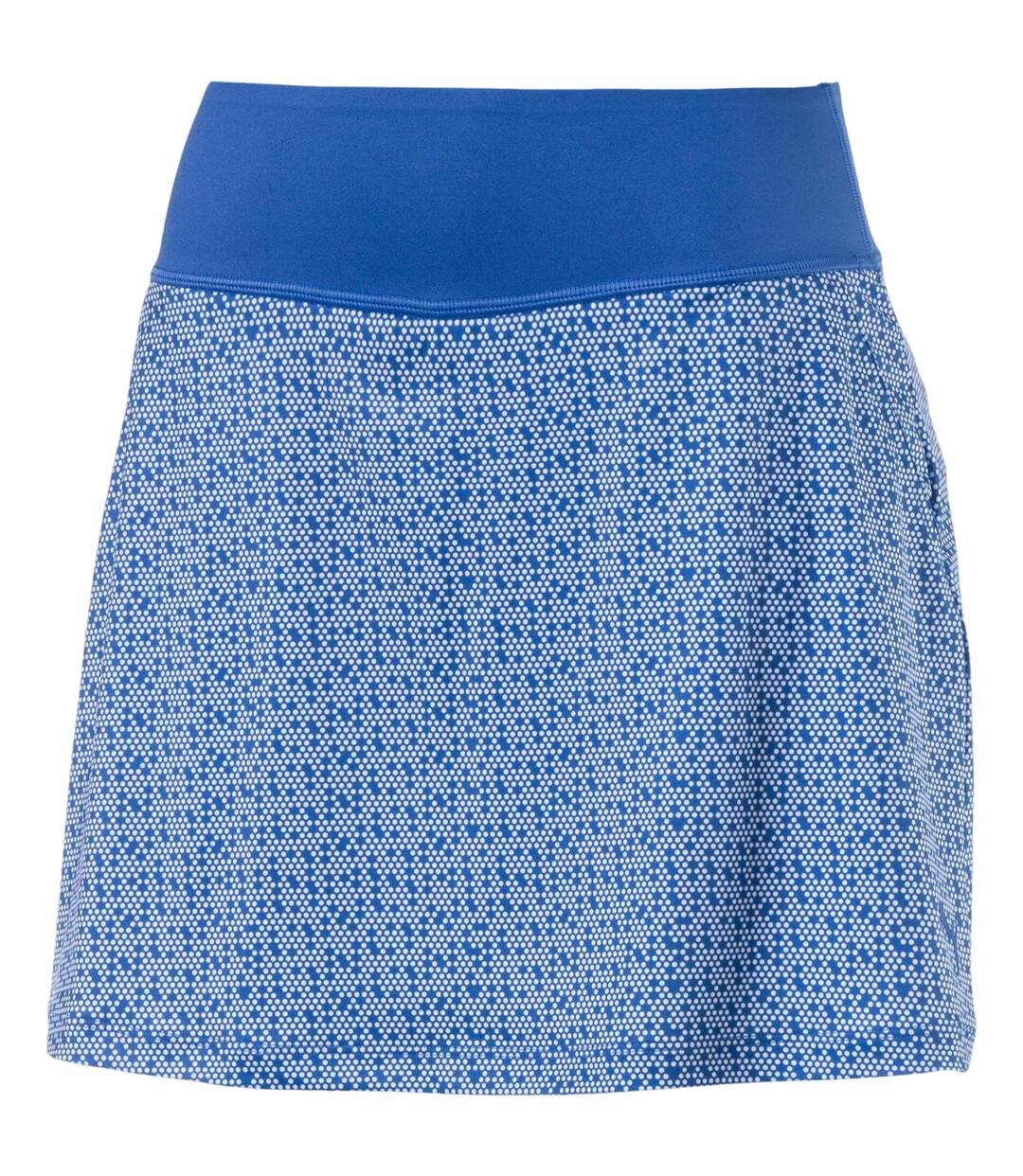 Womens/ladies Patterned Knitted Golf Skort Pink Puma-2