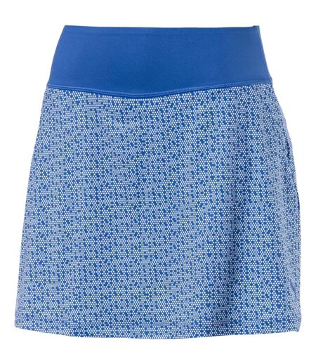 Womens/ladies Patterned Knitted Golf Skort Pink Puma