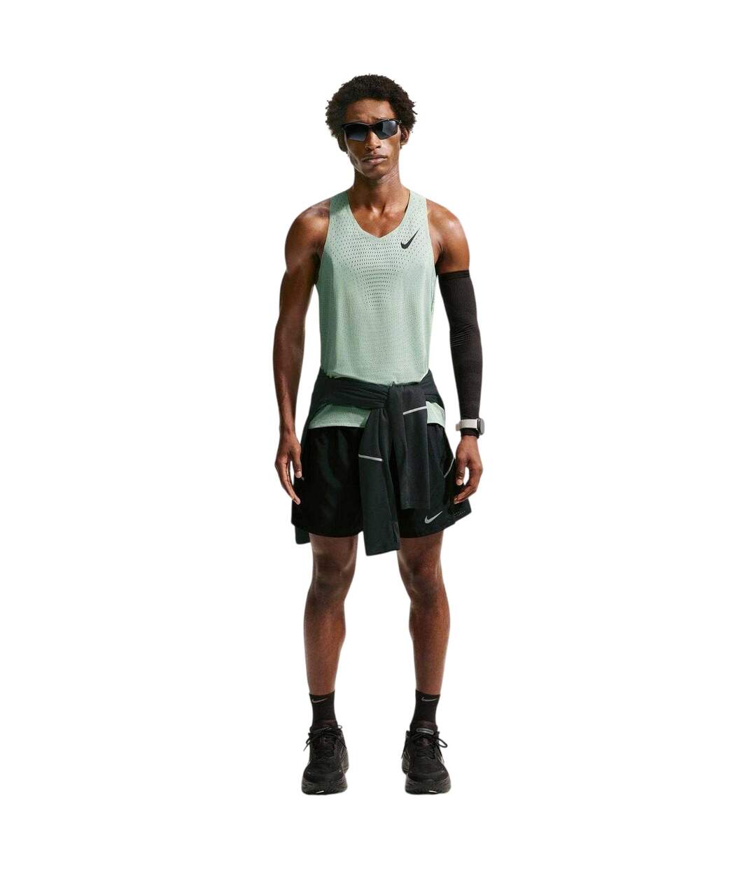 Débardeur Aero Swift Homme Vert Nike-4