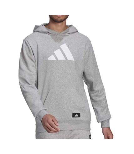 Sweat à capuche Gris Homme Adidas HA1412 - S