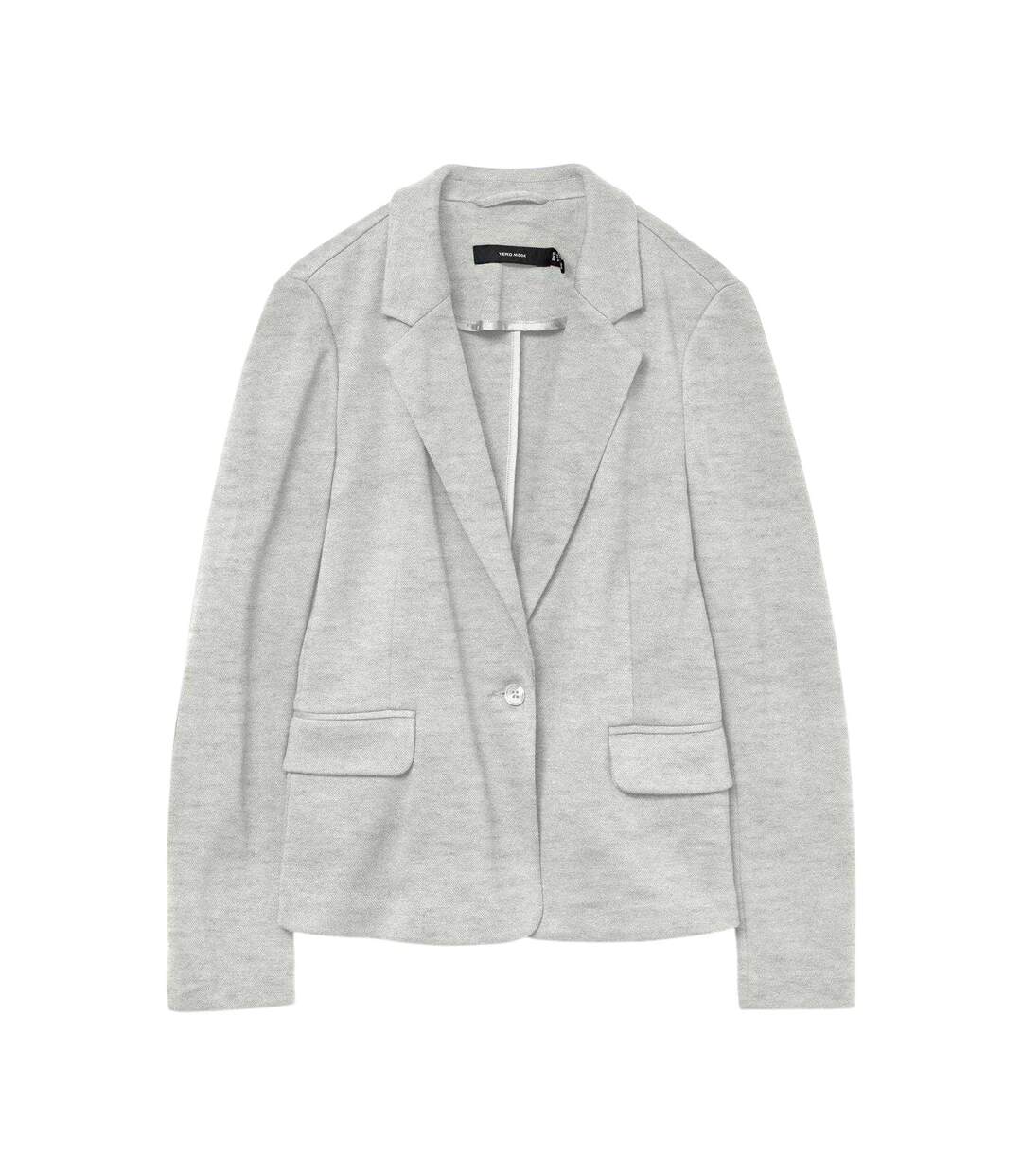 Blazer Manches Longues Julia Femme Gris Clair Chiné Vero Moda-2