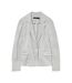 Blazer Manches Longues Julia Femme Gris Clair Chiné Vero Moda-2