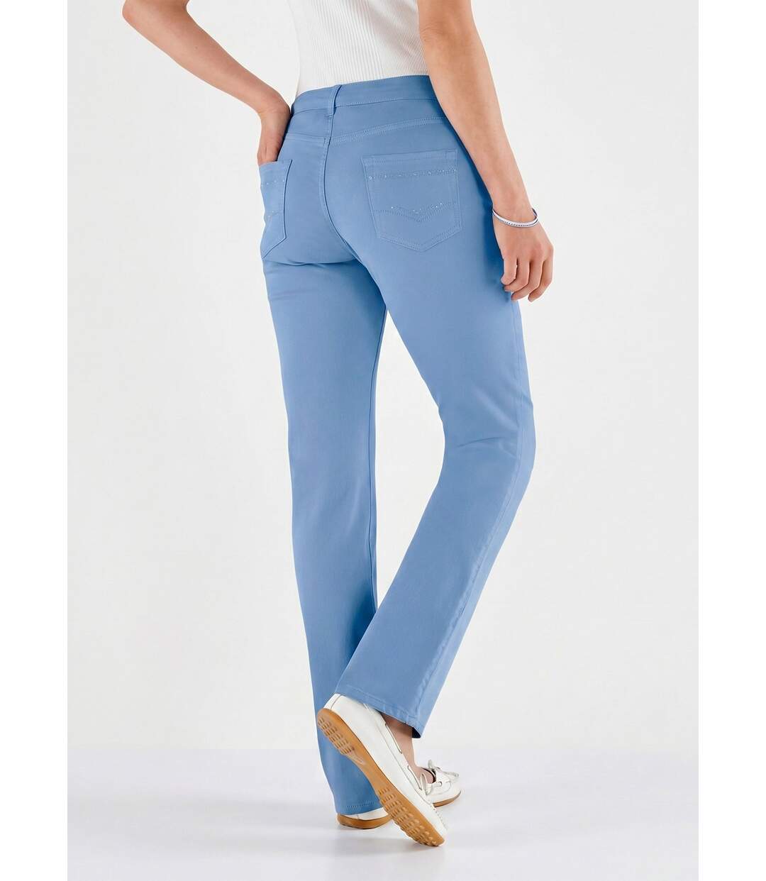 Le pantalon 5 poches brodé-2