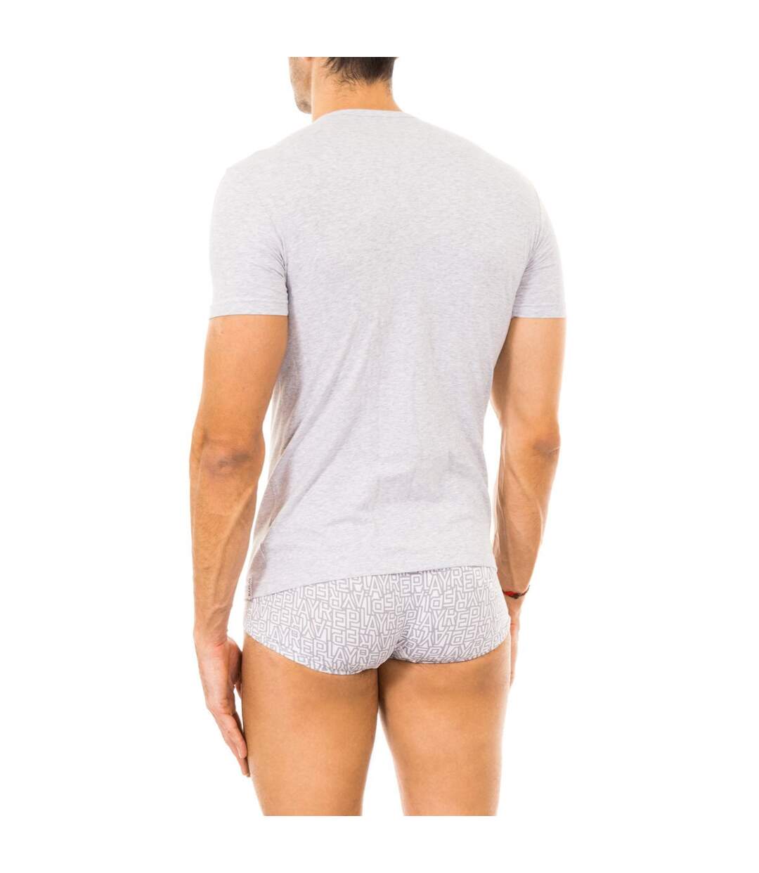 Men's short sleeve round neck T-shirt M389001-3