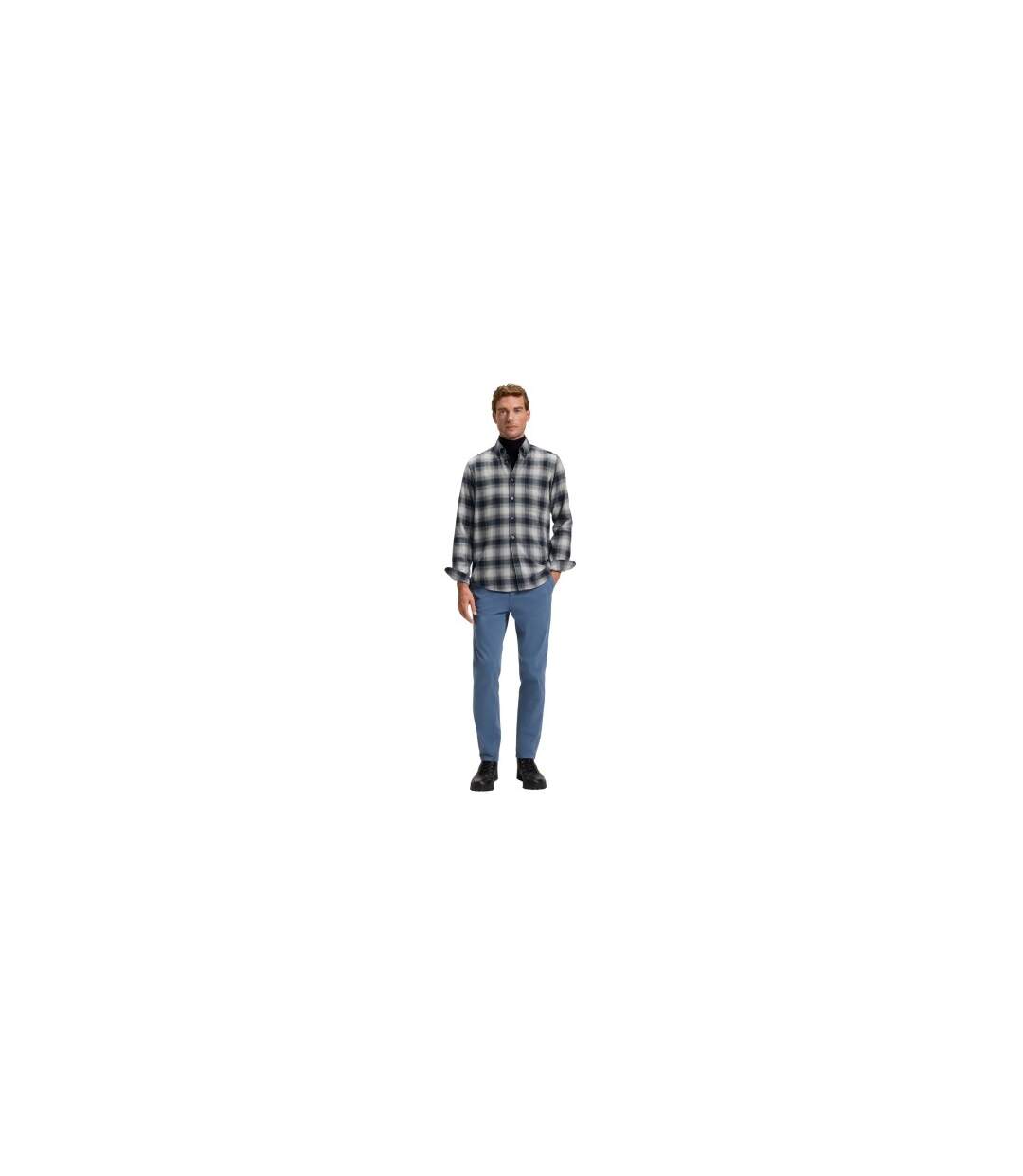 Mens Rickert Shirt Grey Boss-1