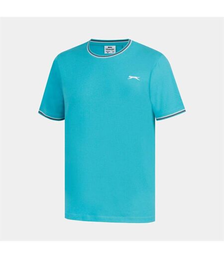 T-shirt Homme Bleu Sarcelle Clair Slazenger