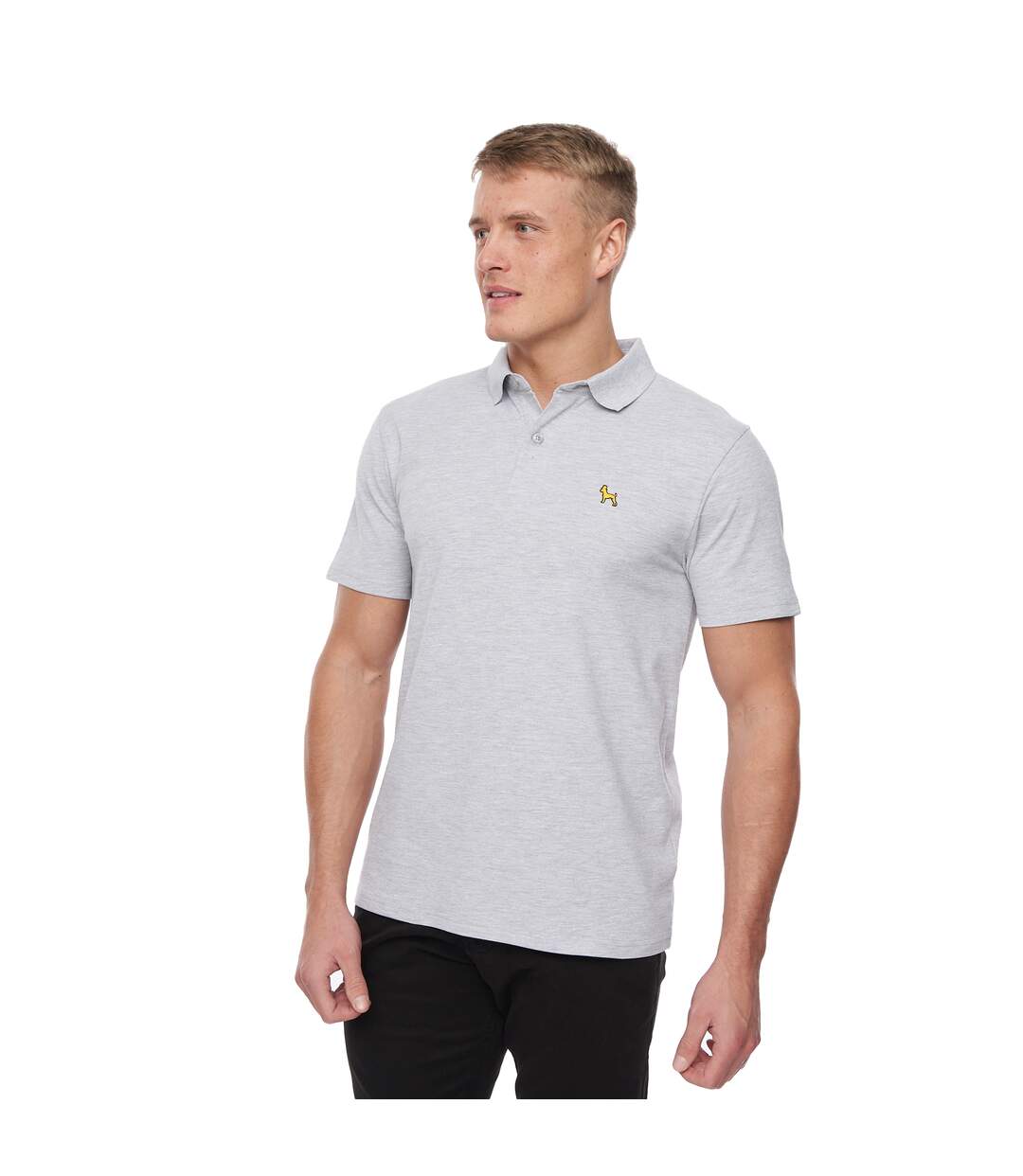 Polo barden homme gris chiné Bewley & Ritch-1