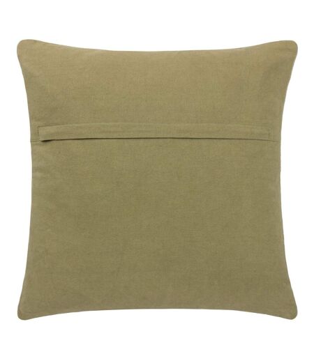 Hush cotton linear cushion cover 45cm x 45cm avocado Yard