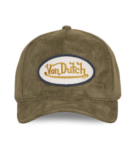 Casquette trucker en suédine avec filet et écusson fourrure Fur Vondutch